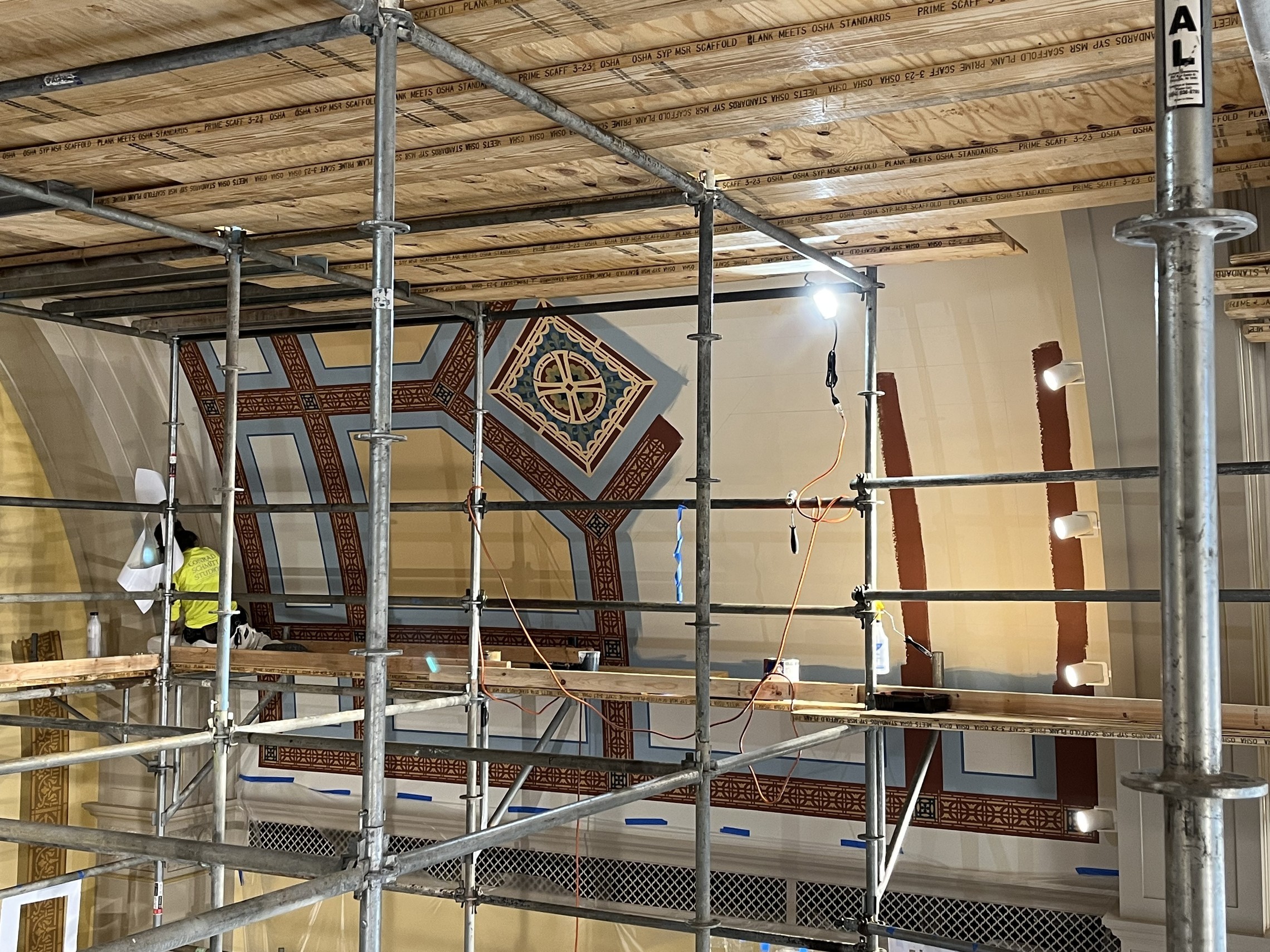Image.newchurch.scaffolding.designpainting.march30.2023